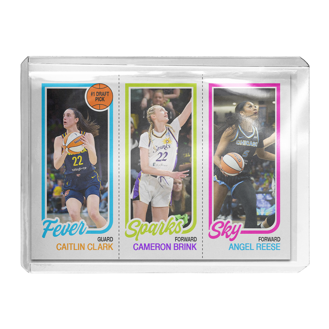 Custom Caitlin Clark Cameron Brink Angel Reese Retro Card