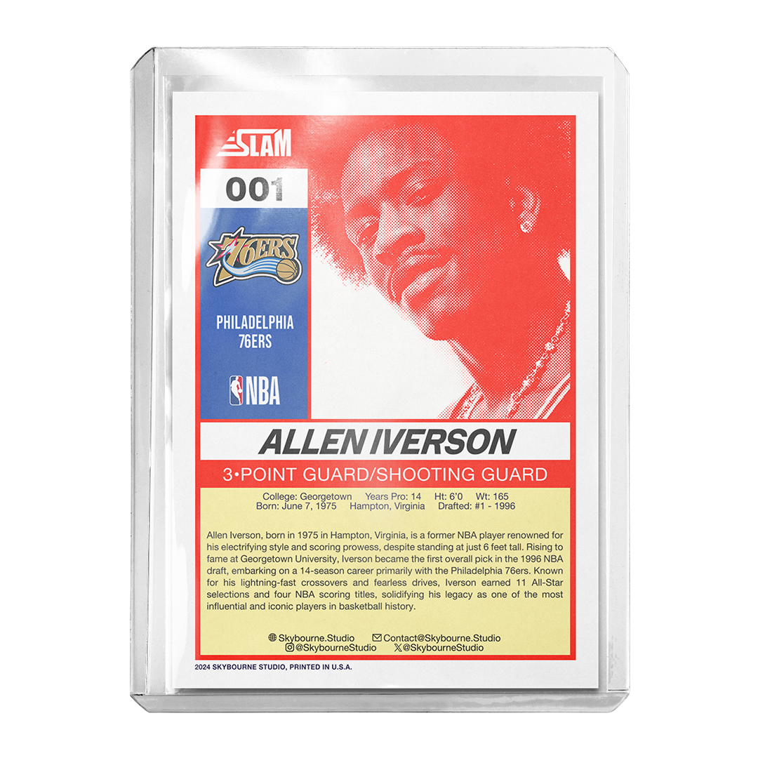 Custom Allen Iverson Facsimile Retro Card