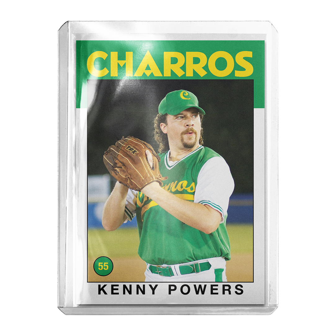 Custom Kenny Powers Eastbound & Down Charros Retro Card