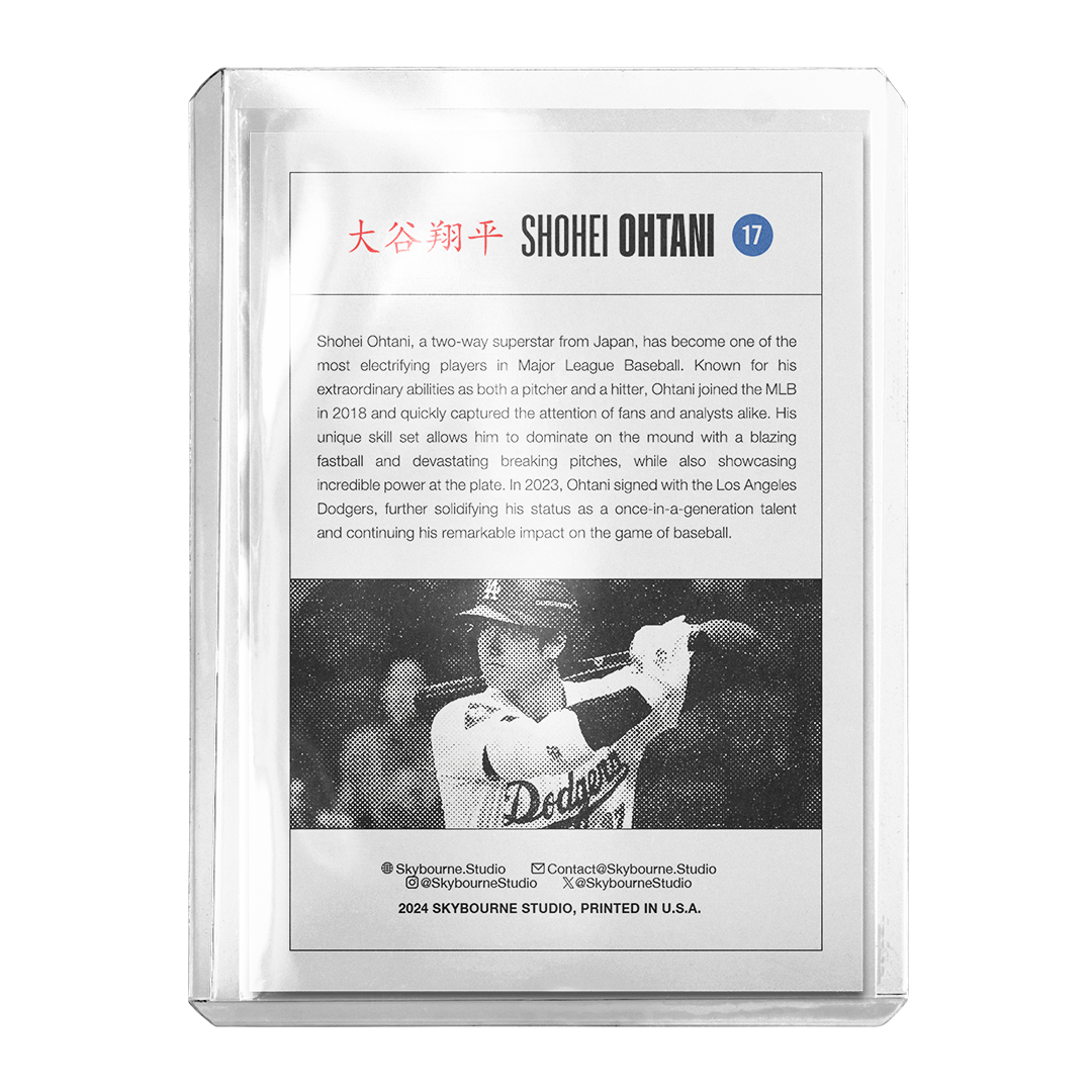 Custom Shohei Ohtani Los Angeles Skyline Card