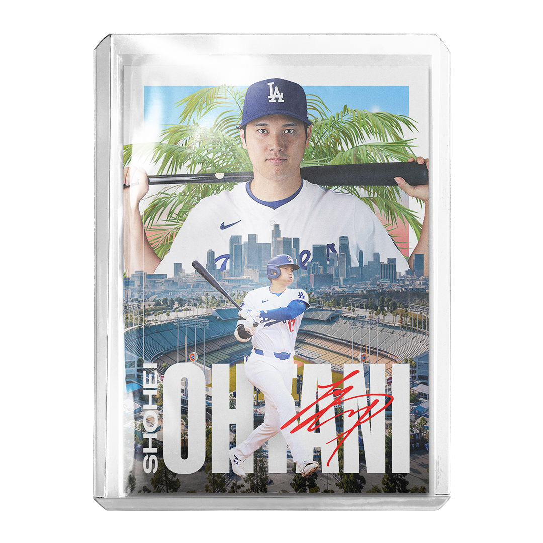 Custom Shohei Ohtani Los Angeles Skyline Card