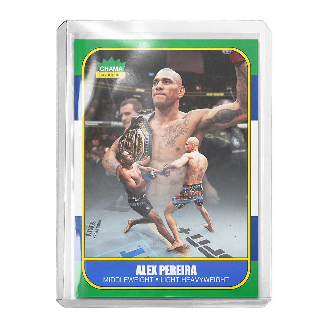 Custom Alex Pereira UFC 300 Knockout Retro Card