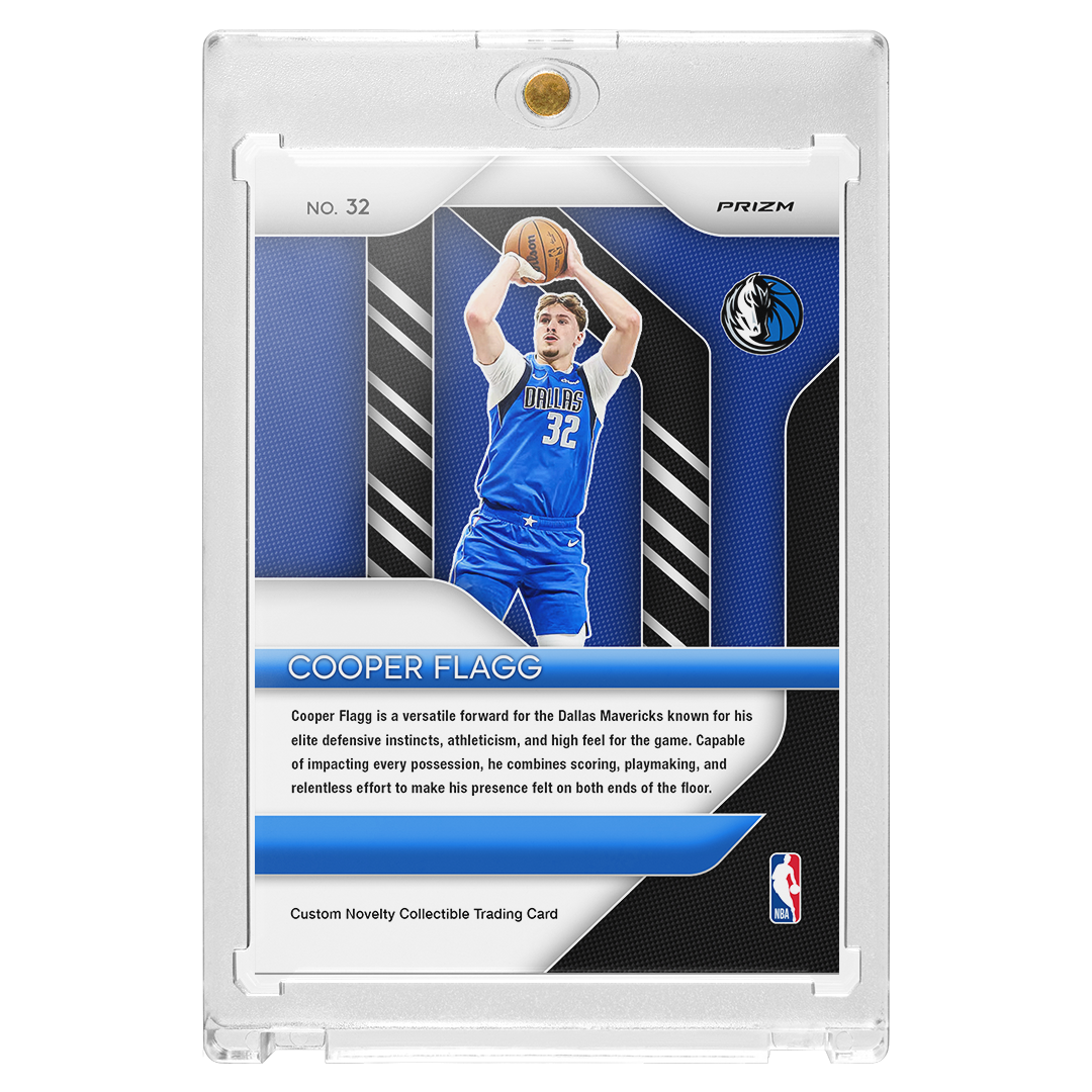 Custom Cooper Flagg Blue Holographic Prizm Card – Skybourne
