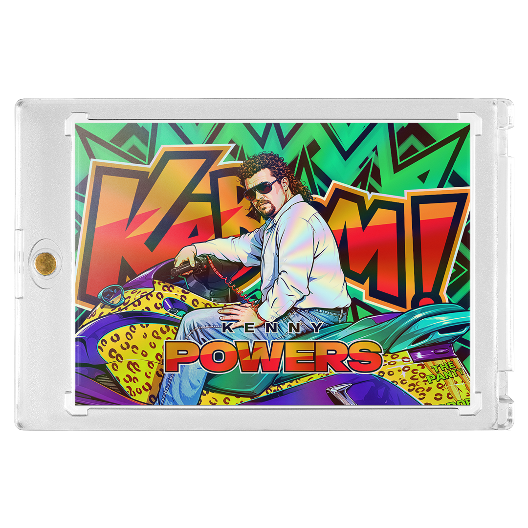 Custom Kenny Powers Holographic Green Kaboom Card