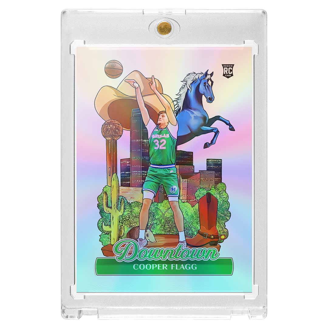 Custom Cooper Flagg Silver Holographic Downtown Card