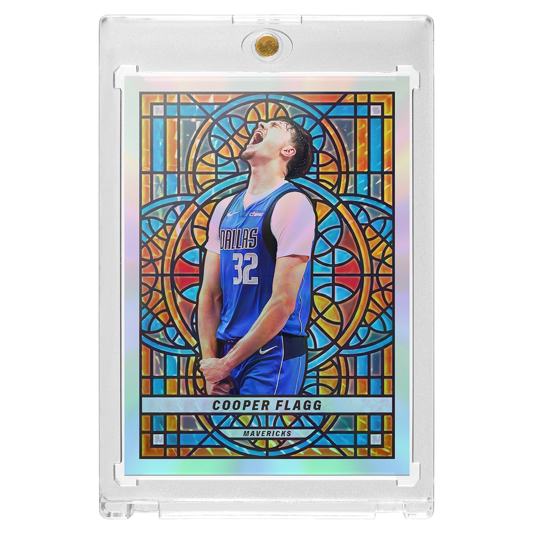 Custom Cooper Flagg Silver Holographic Stained Glass Card