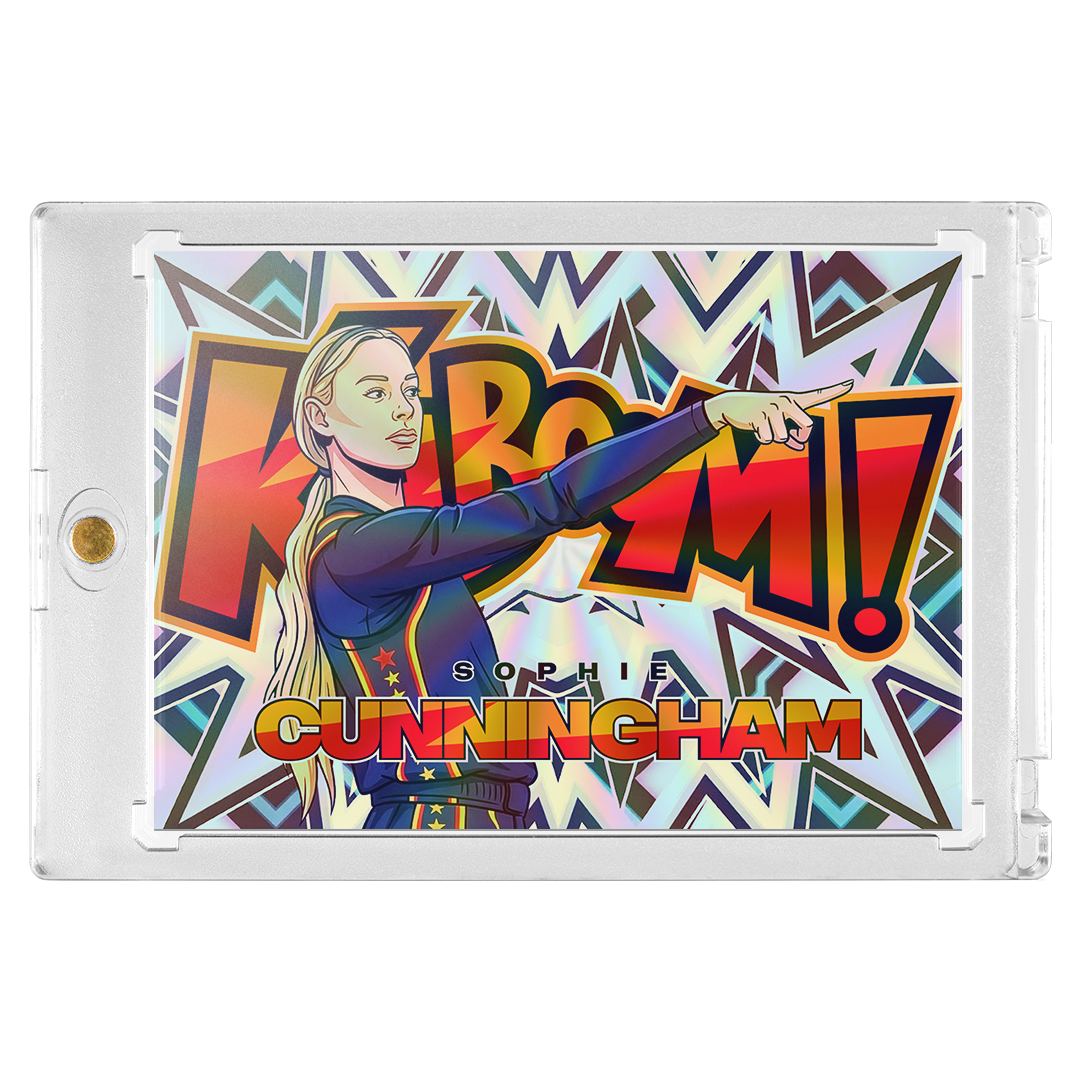 Custom Sophie Cunningham Silver Holographic Kaboom Card