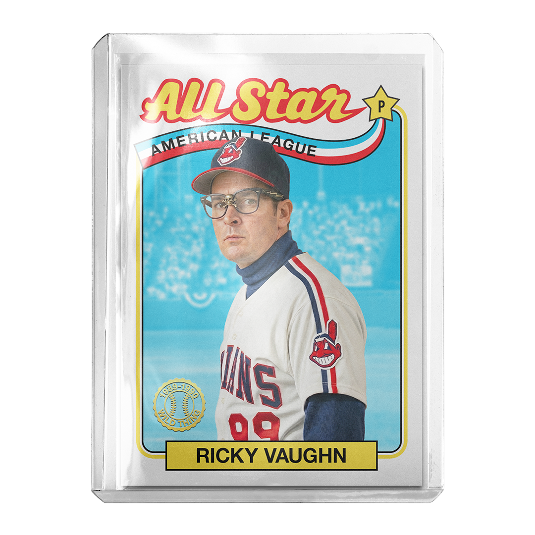 Custom Ricky Vaughn Major League 1989 All Star Retro Card
