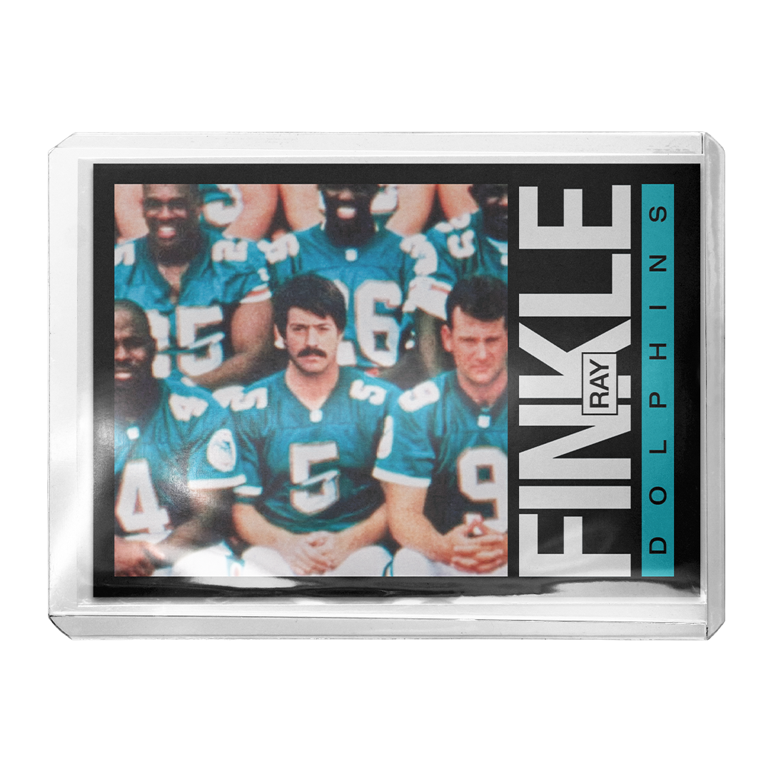 Custom Ray Finkle Ace Ventura Dolphins 1985 Retro Card