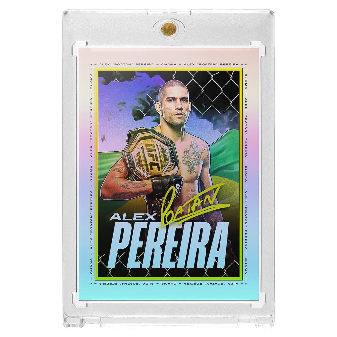 Custom Alex Pereira Silver Holographic Champion Card