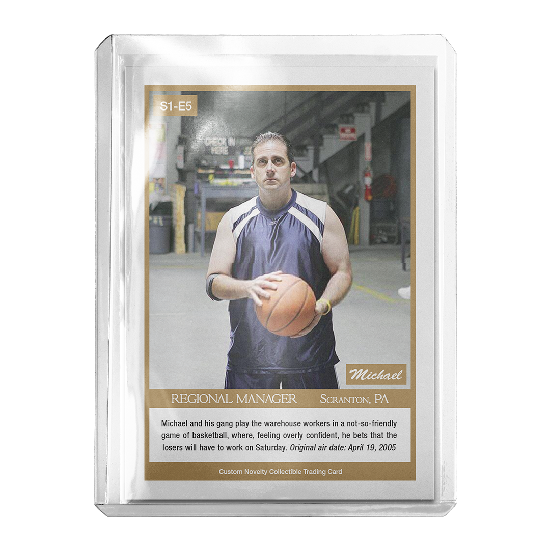 Custom The Office Michael Scott Skybox Retro Basketball Card