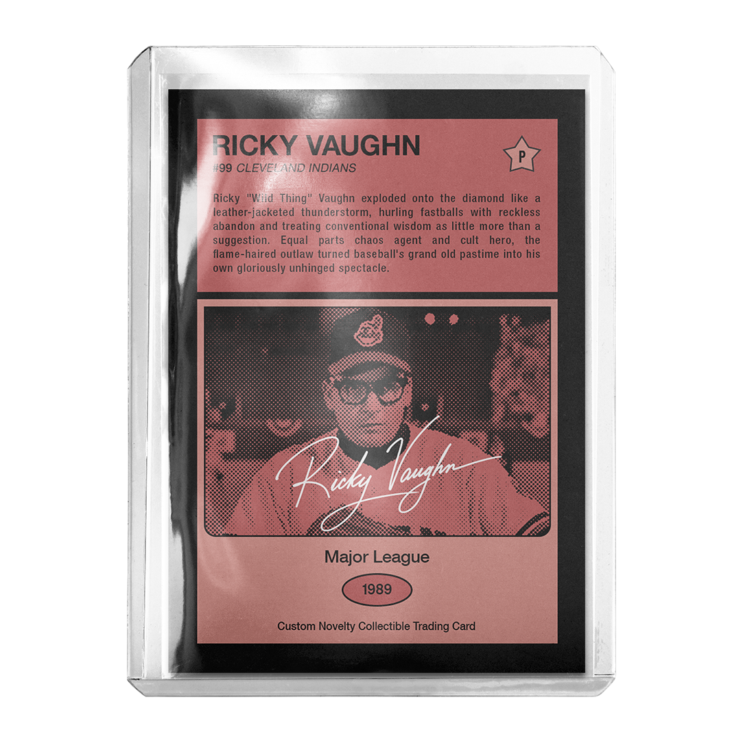 Custom Ricky Vaughn Major League 1989 All Star Retro Card