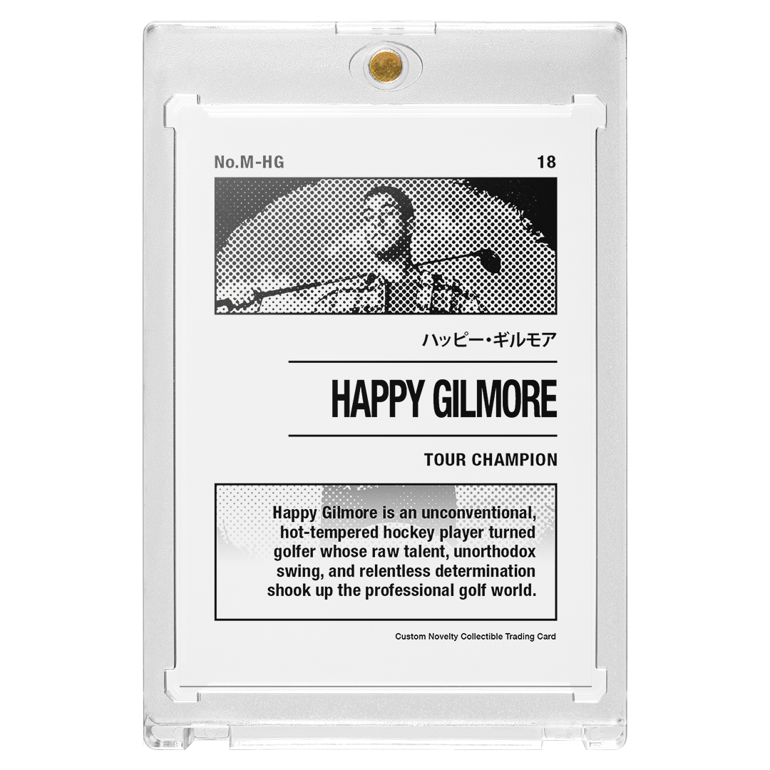 Custom Happy Gilmore Silver Holographic Manga Card
