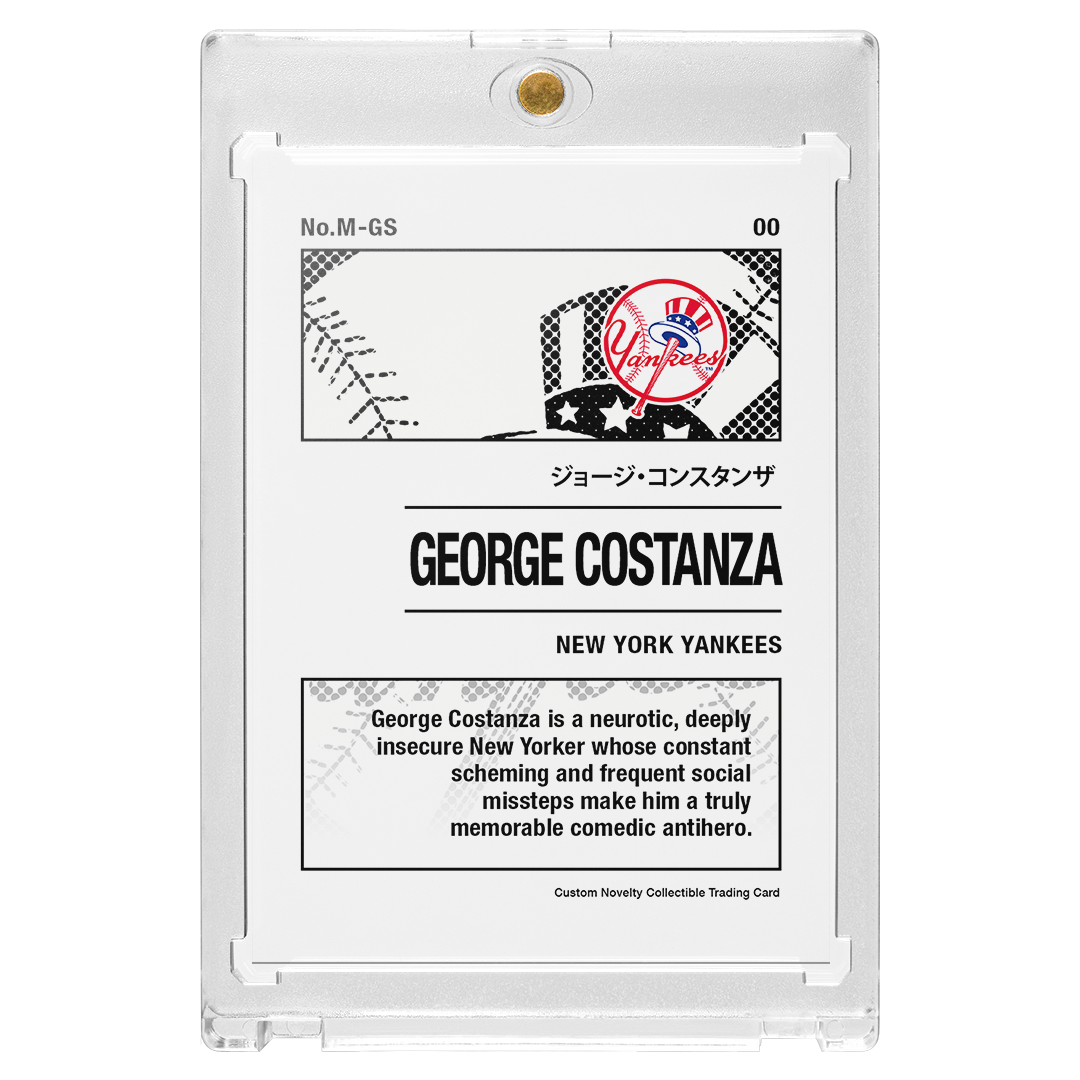 Custom George Costanza Silver Holographic Seinfeld Manga Card