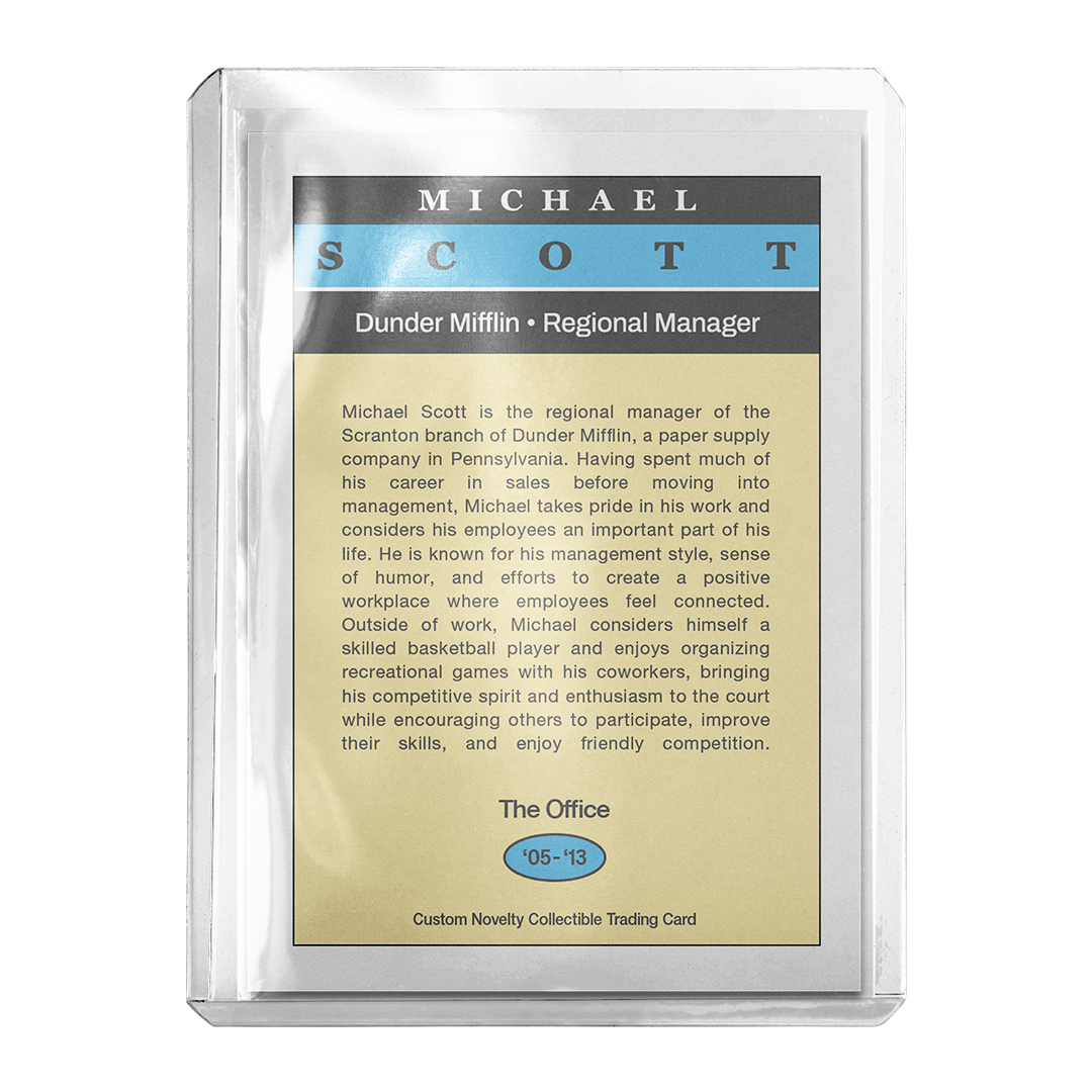 Custom Michael Scott Pro Visions Retro Card