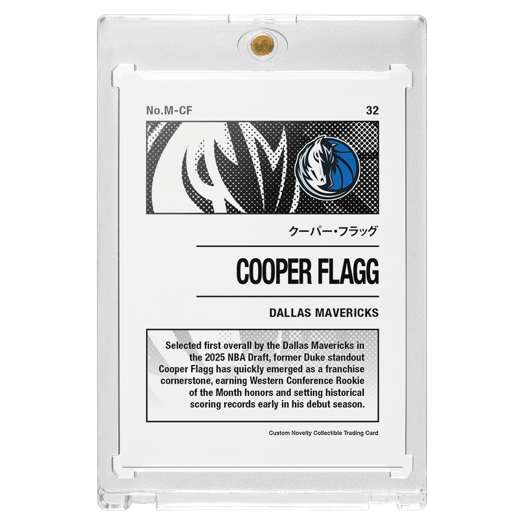 Custom Cooper Flagg Silver Holographic Manga Card