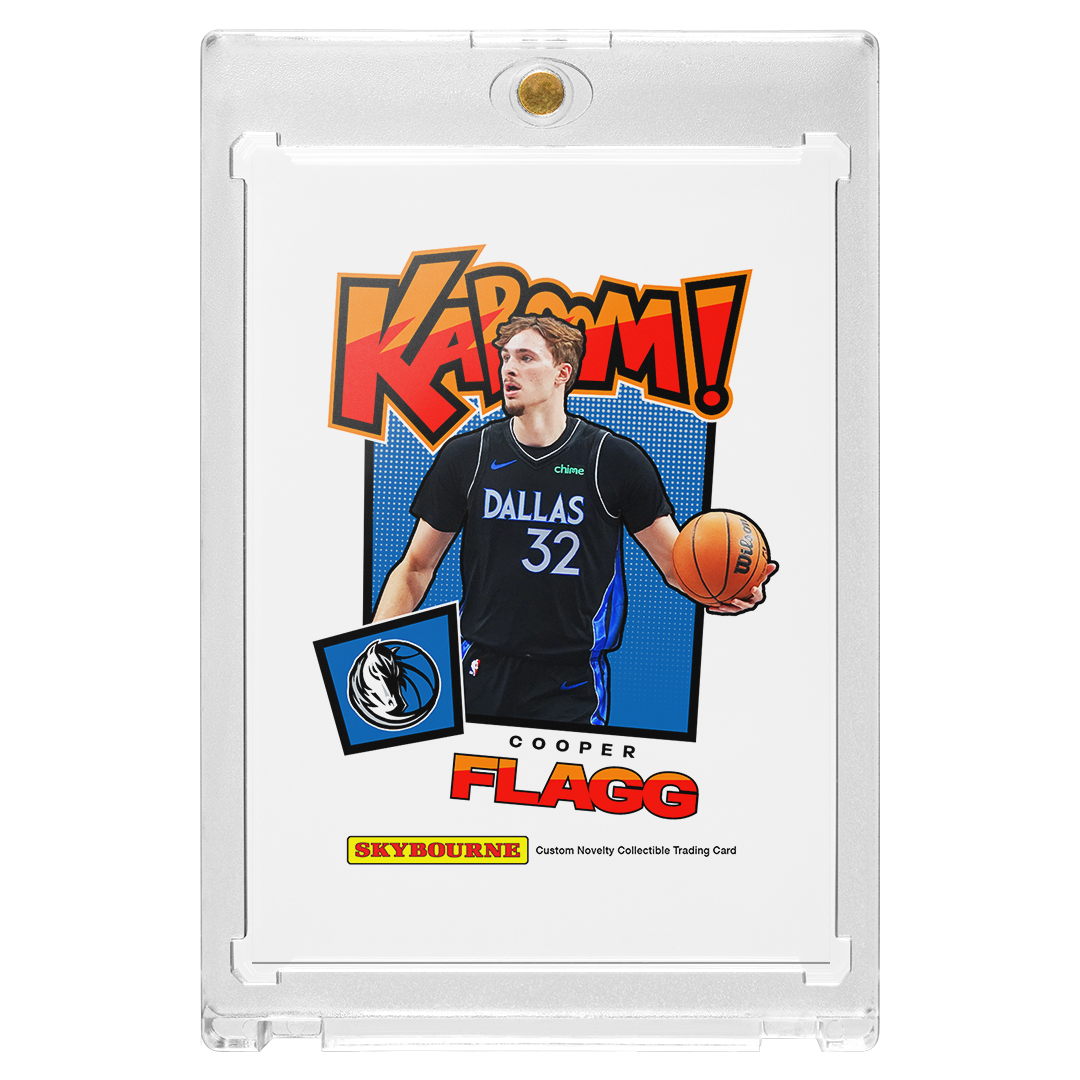 Custom Cooper Flagg Green Holographic Kaboom Card