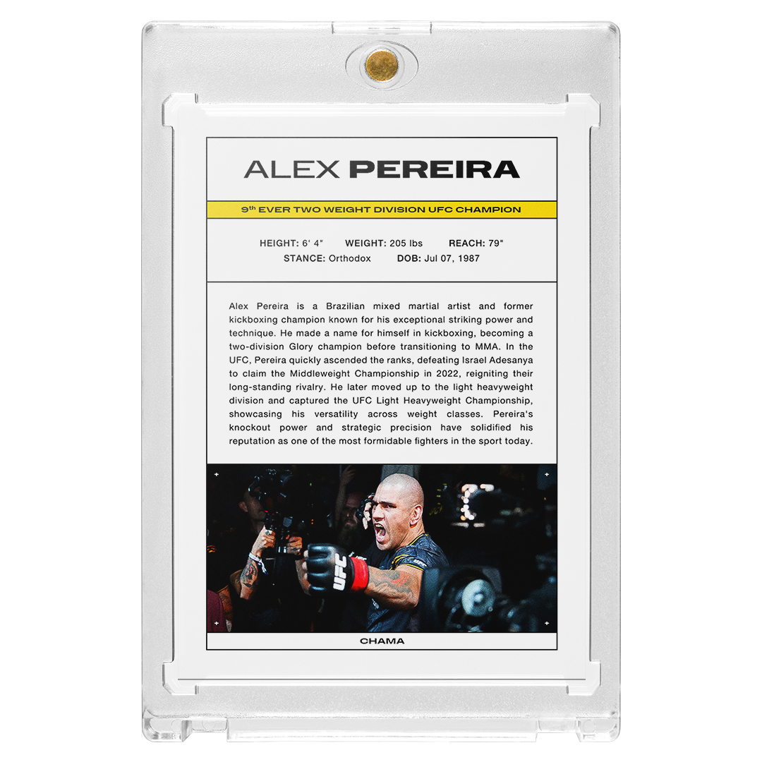 Alex Pereira - Holographic Poatan UFC Card