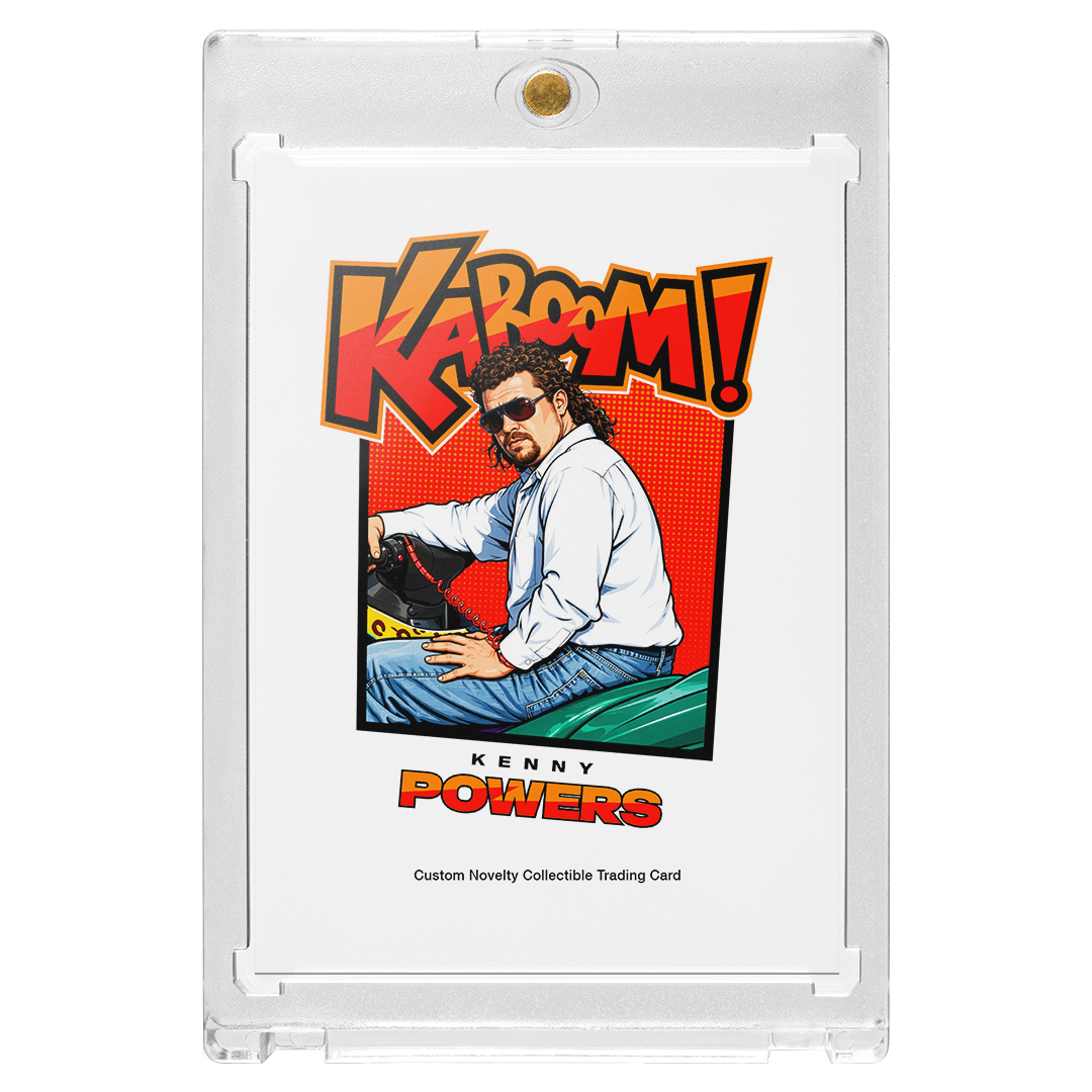 Custom Kenny Powers Holographic Purple Kaboom Card