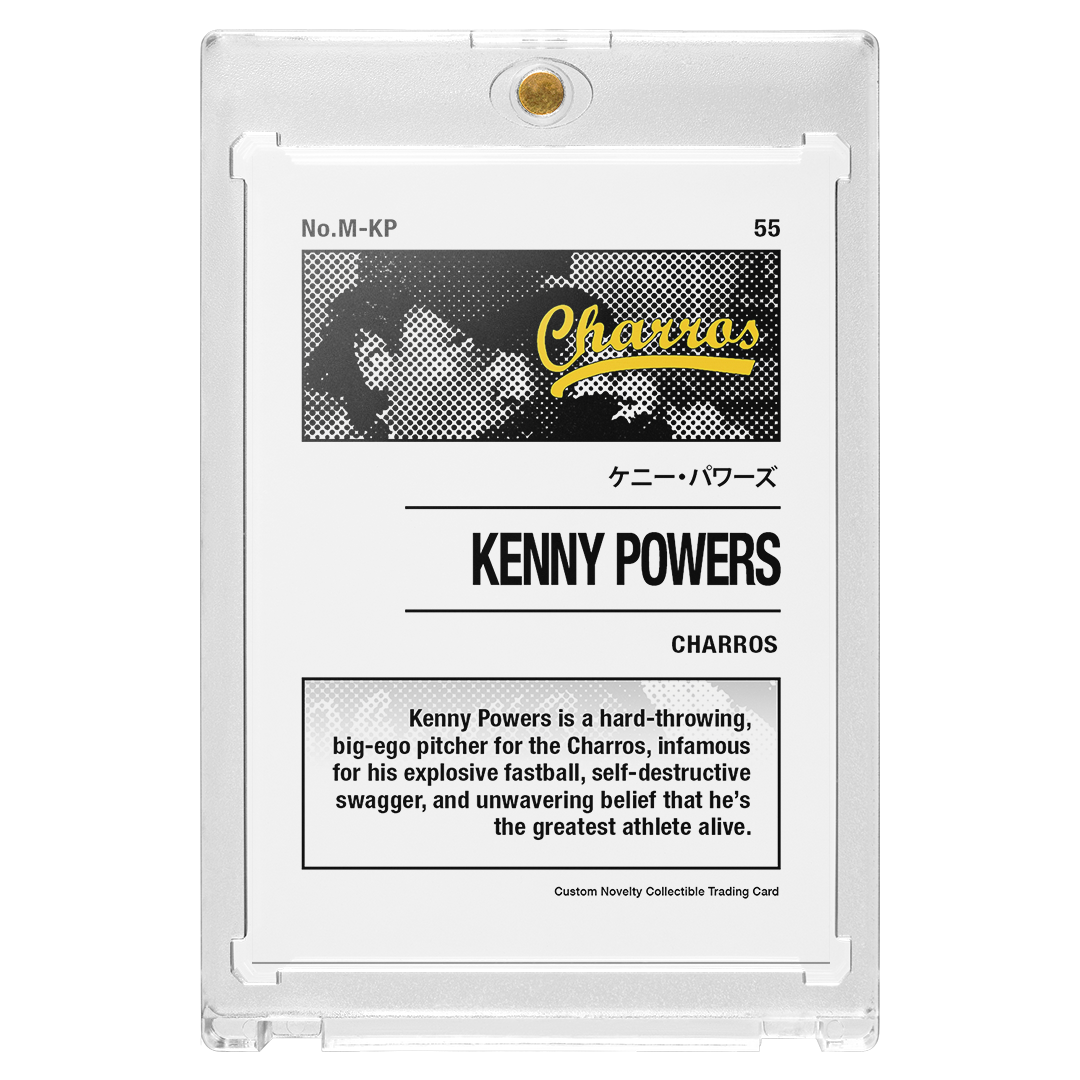Custom Kenny Powers Silver Holographic Manga Card