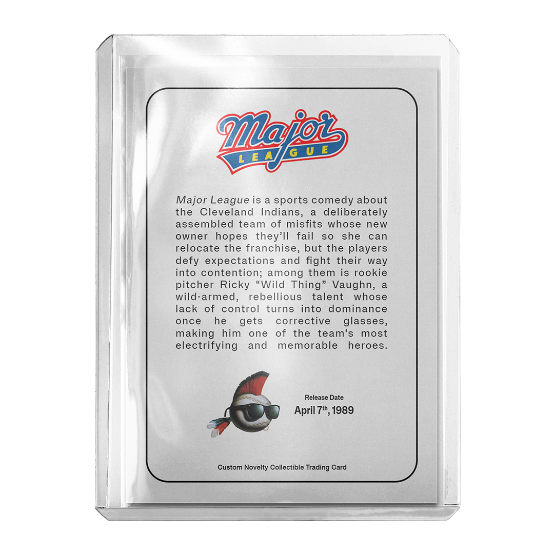 Custom Ricky Vaughn Major League Retro Card