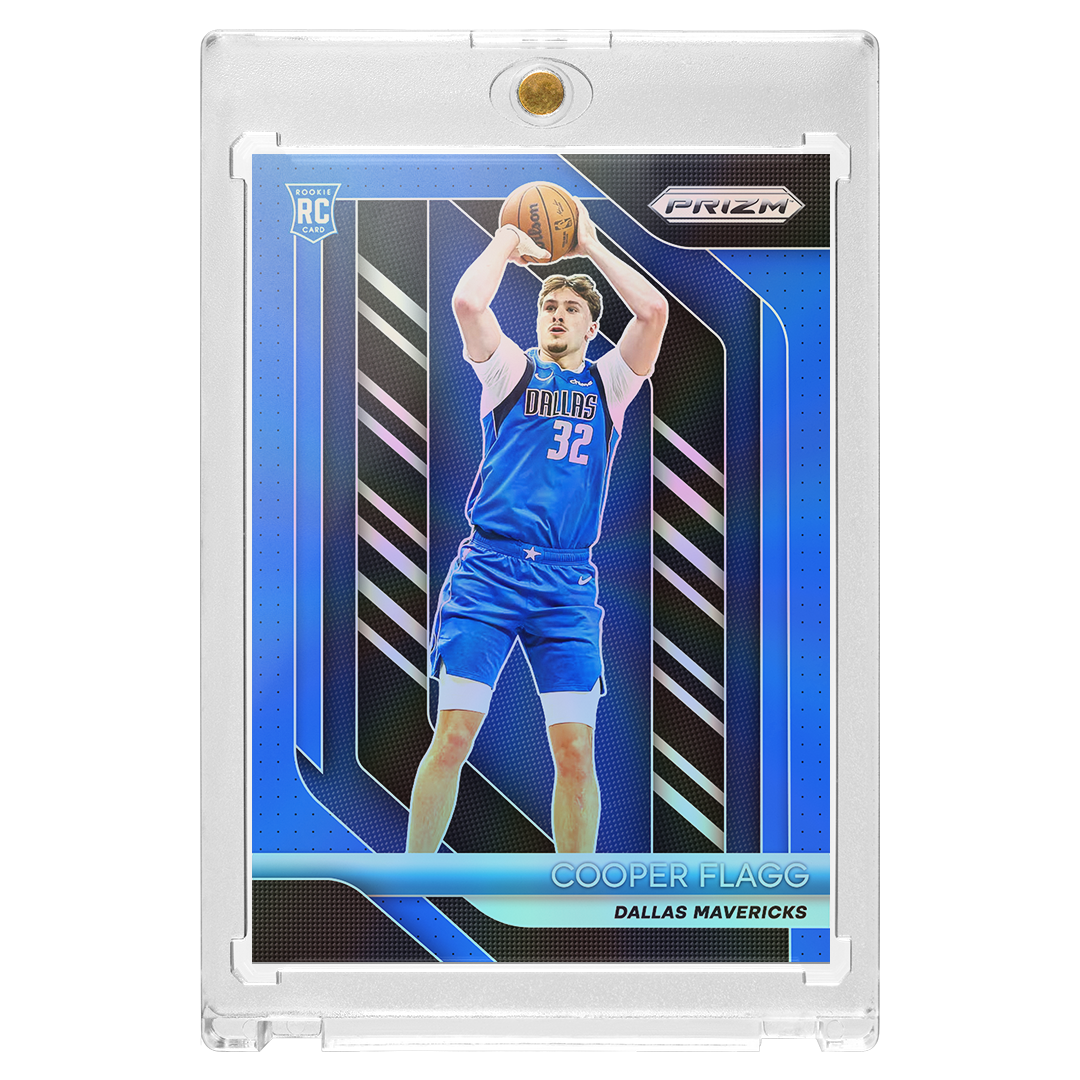Custom Cooper Flagg Blue Holographic Prizm Card