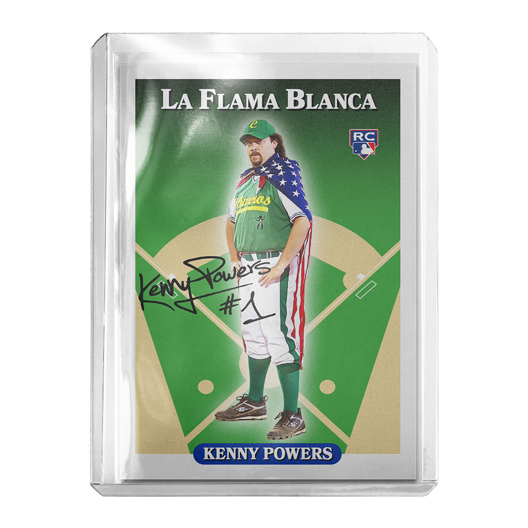 Custom Kenny Powers Charros La Flama Blanca Retro Card