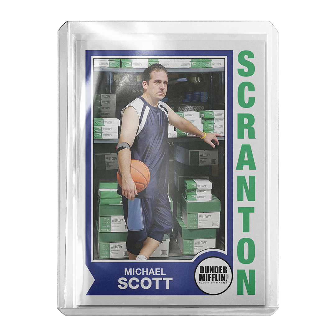 Custom The Office Michael Scott Retro Card