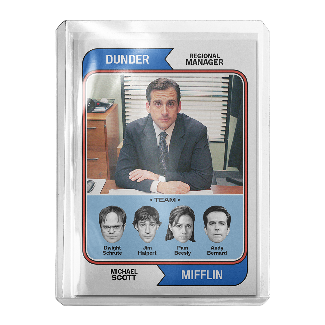 Custom The Office Dunder Mifflin Retro Card