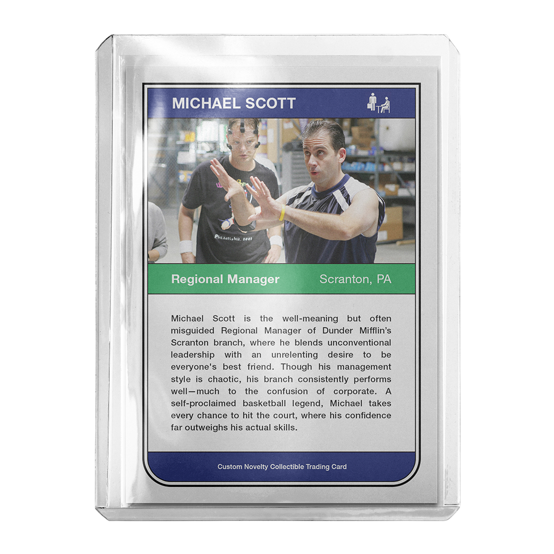 The Office - Michael Scott Basketball Retro Card
