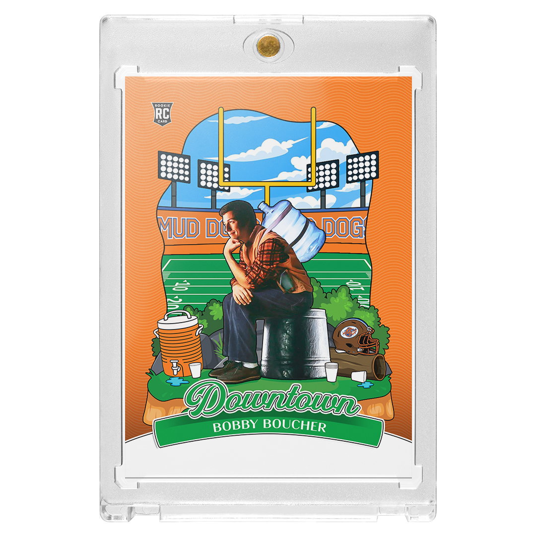 Bobby Boucher - Orange Downtown Waterboy Card