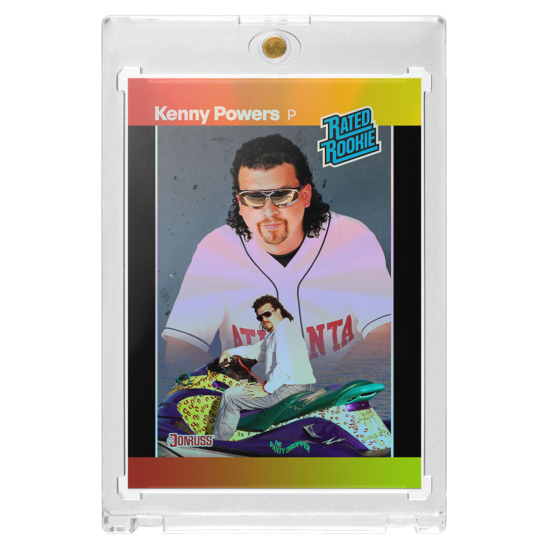 Custom Kenny Powers Silver Holographic Atlanta Retro Card