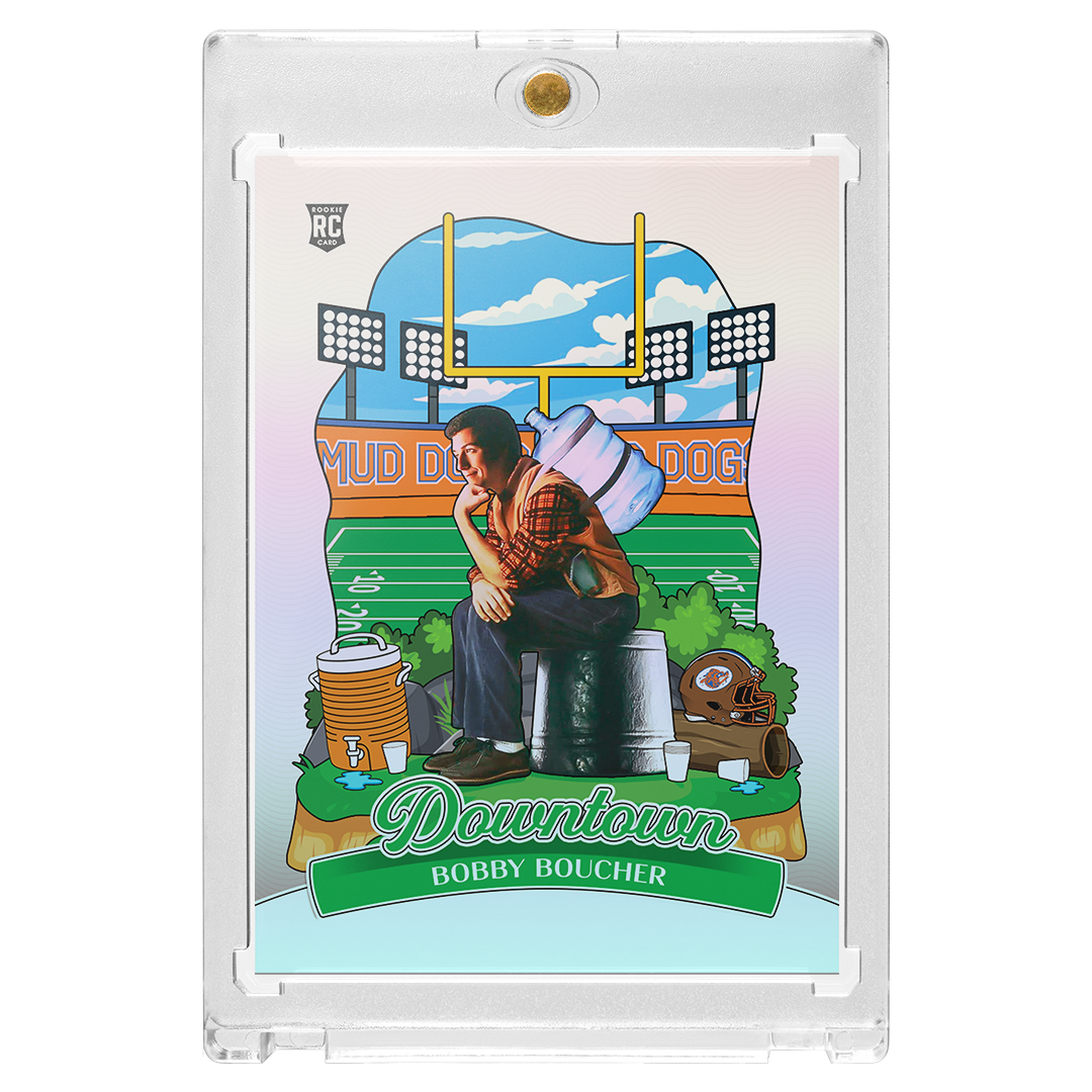 Custom Bobby Boucher Silver Holographic Downtown Card
