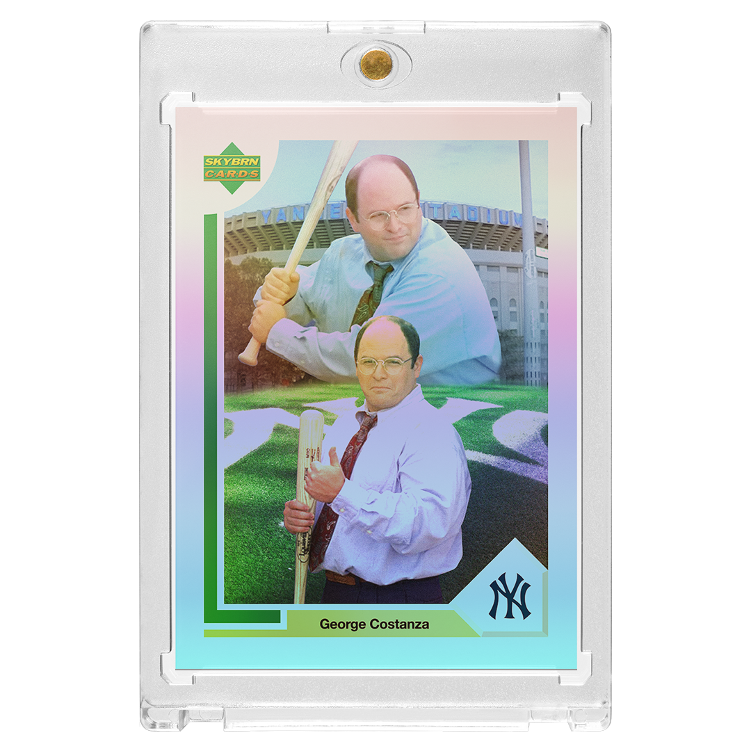 Custom George Costanza Silver Holographic Retro Card