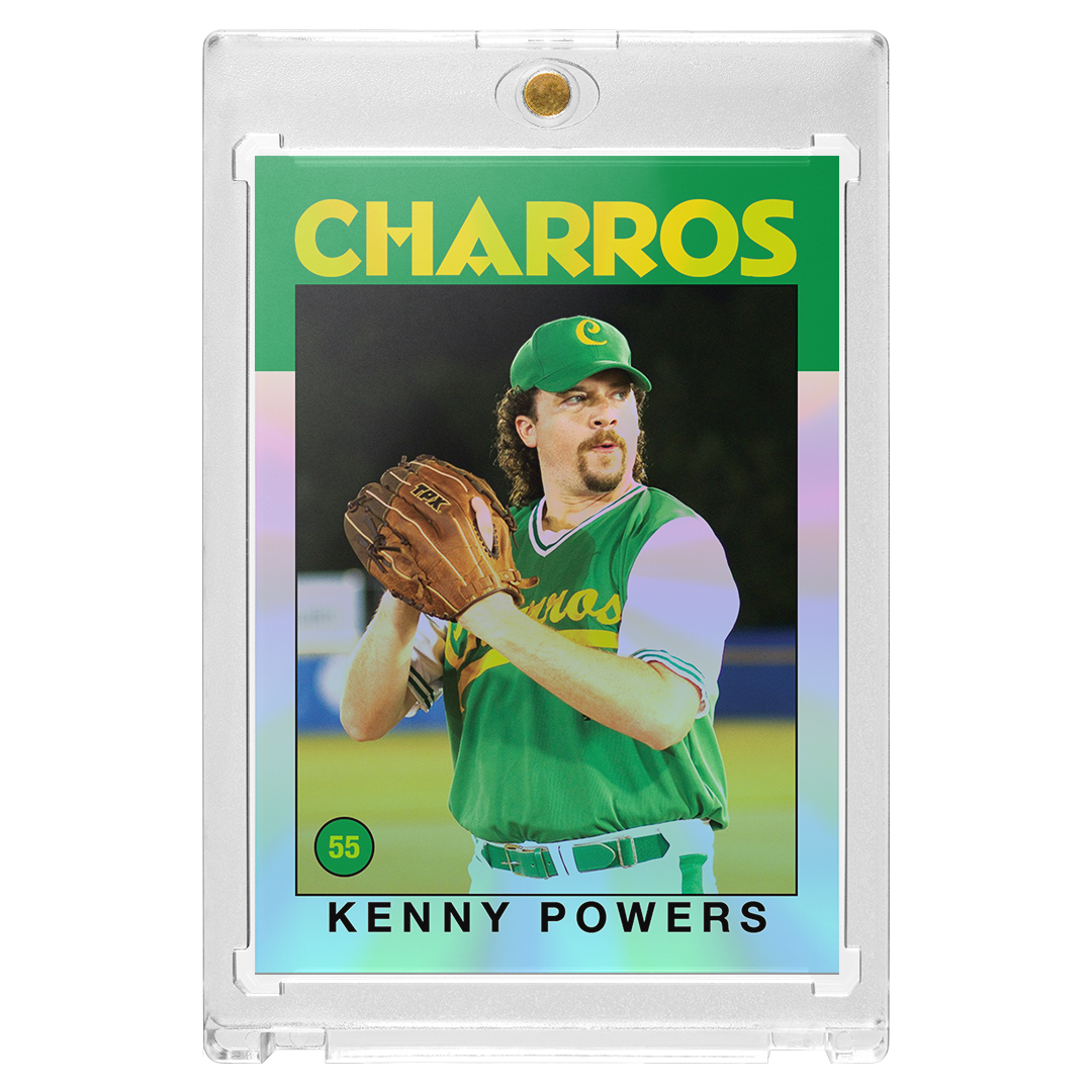 Custom Kenny Powers Silver Holographic Charros Retro Card