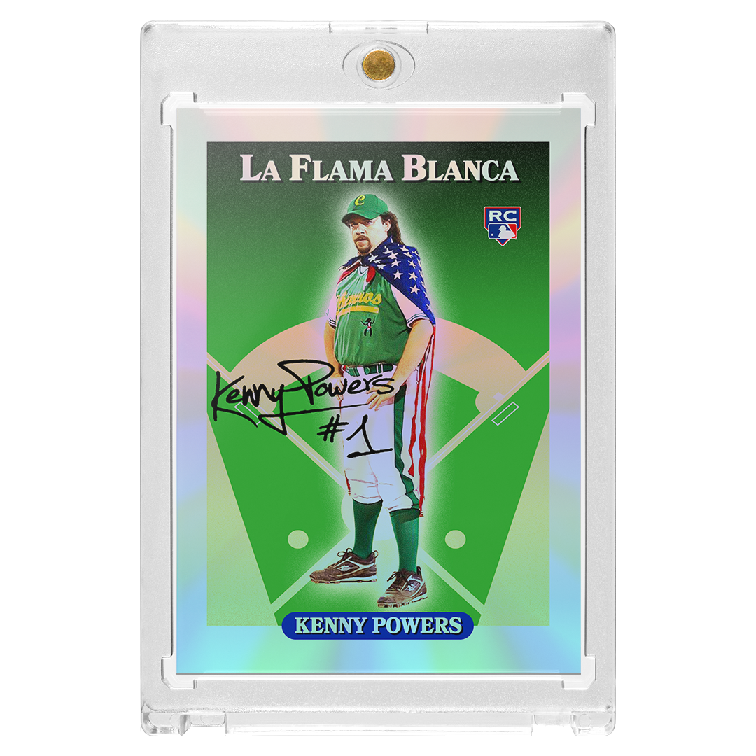 Custom Kenny Powers Silver Holographic La Flama Blanca Retro Card