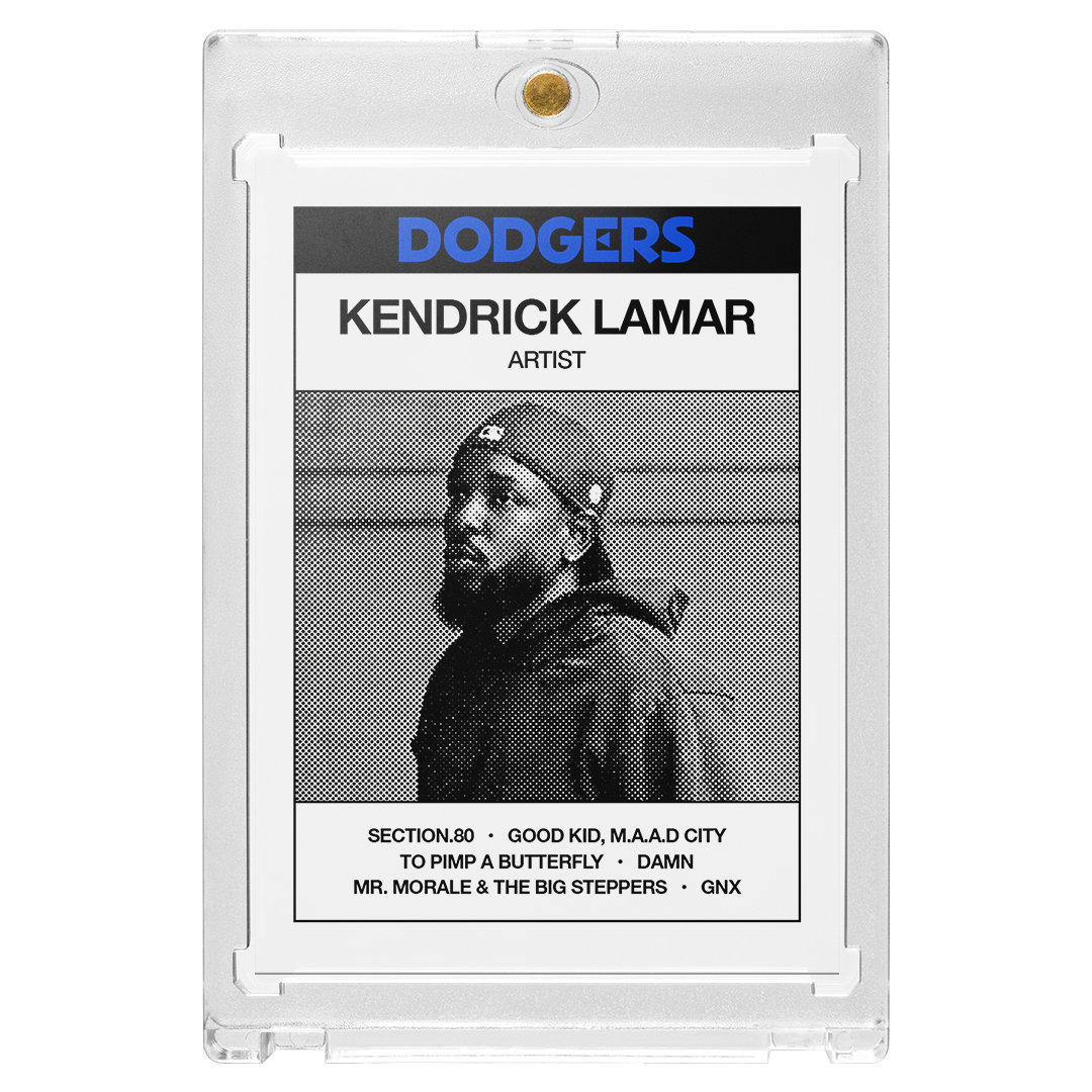 Kendrick Lamar - Holographic Dodgers Retro Card