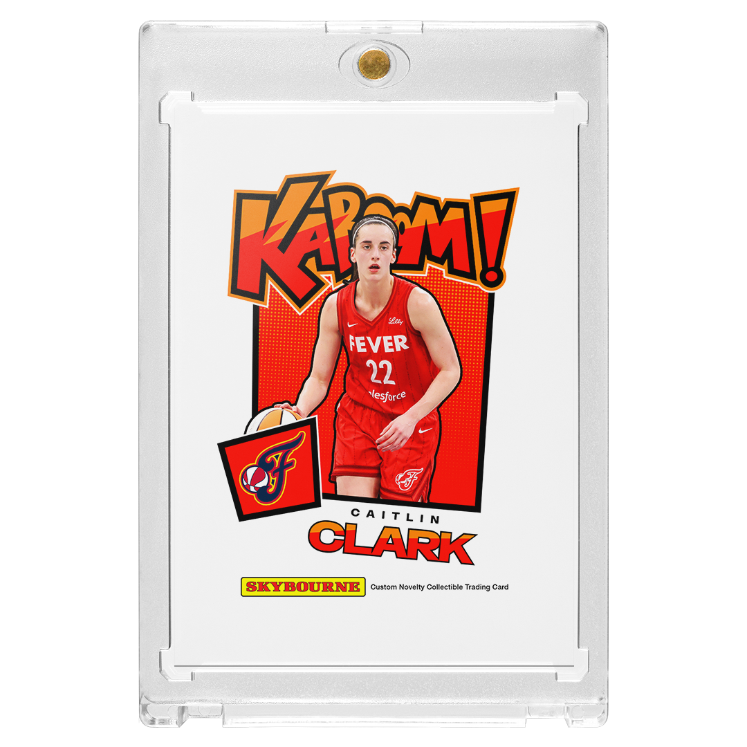 Caitlin Clark - Green Holographic Kaboom Card