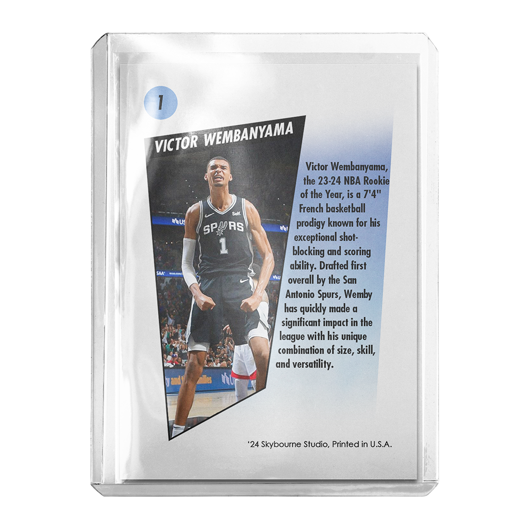 Custom Victor Wembanyama Skybox Retro Card