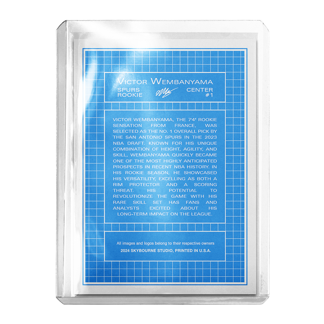 Custom Victor Wembanyama Superstar Blueprint Card